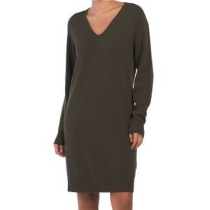 Artizia Gail Green Knit Shirt Dress